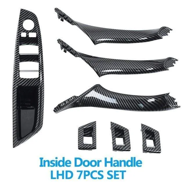 LHD RHD Innentür Armlehne Pull Griff Montage Ersatz aus Kohlefaser für BMW 5 Series F10 F11 520i 523i 525i 528i 535i