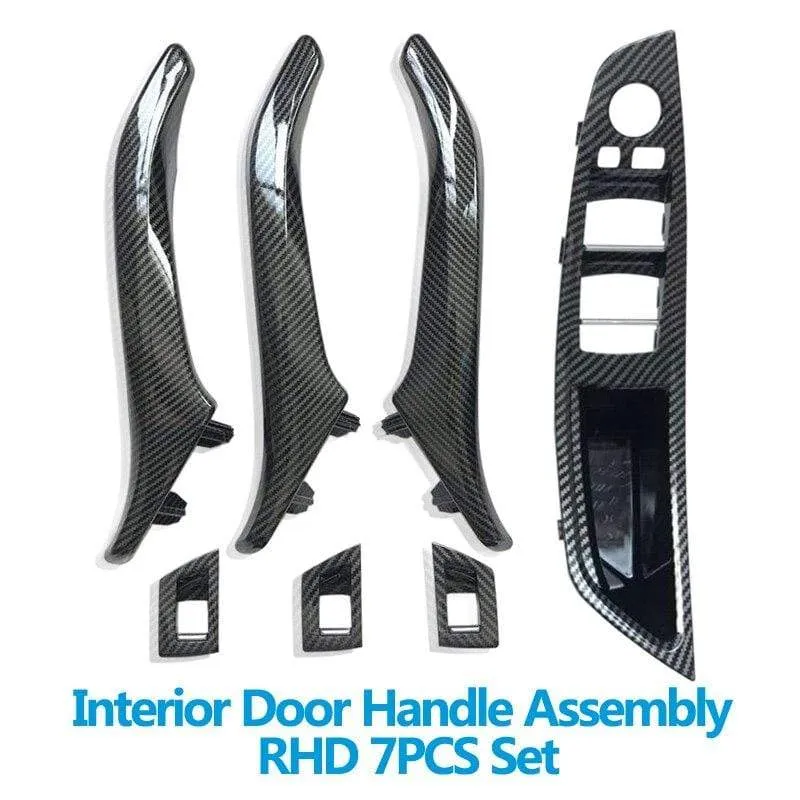 LHD RHD Innentür Armlehne Pull Griff Montage Ersatz aus Kohlefaser für BMW 5 Series F10 F11 520i 523i 525i 528i 535i