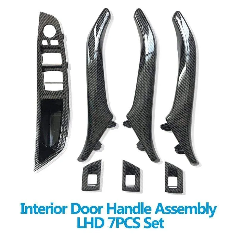 LHD RHD Innentür Armlehne Pull Griff Montage Ersatz aus Kohlefaser für BMW 5 Series F10 F11 520i 523i 525i 528i 535i