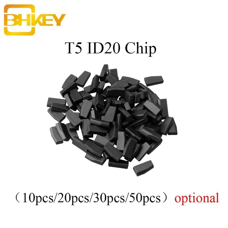 BHKEY 5X 10X 20X 50X T5-20 Chip Transponder Blank Carbon ID T5 Für Auto Autoschlüssel Cemamic Auto Schlüssel Chip