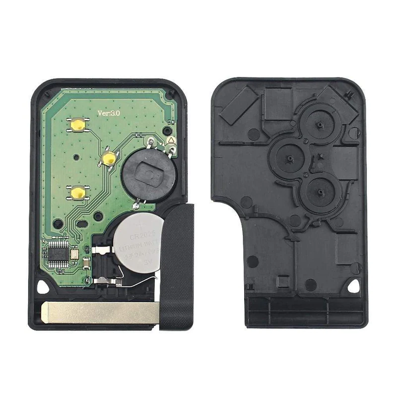 ID46 PCF7947 Chip Für Renault Clio Logan Megane 2 3 Scenic Remote Key 3 Tasten 433Mhz Smart Card Notfall einfügen Schlüssel
