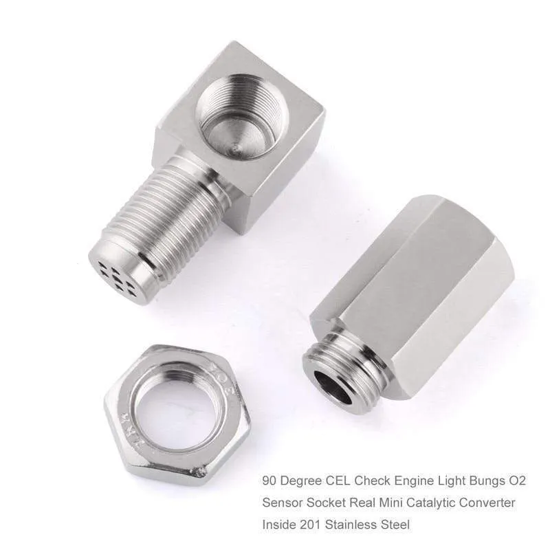 Universal Oxygen Sensor Extender 90 Grad 02 Spundverlängerung Katalysator O2 Sauerstoffsensor Spacer