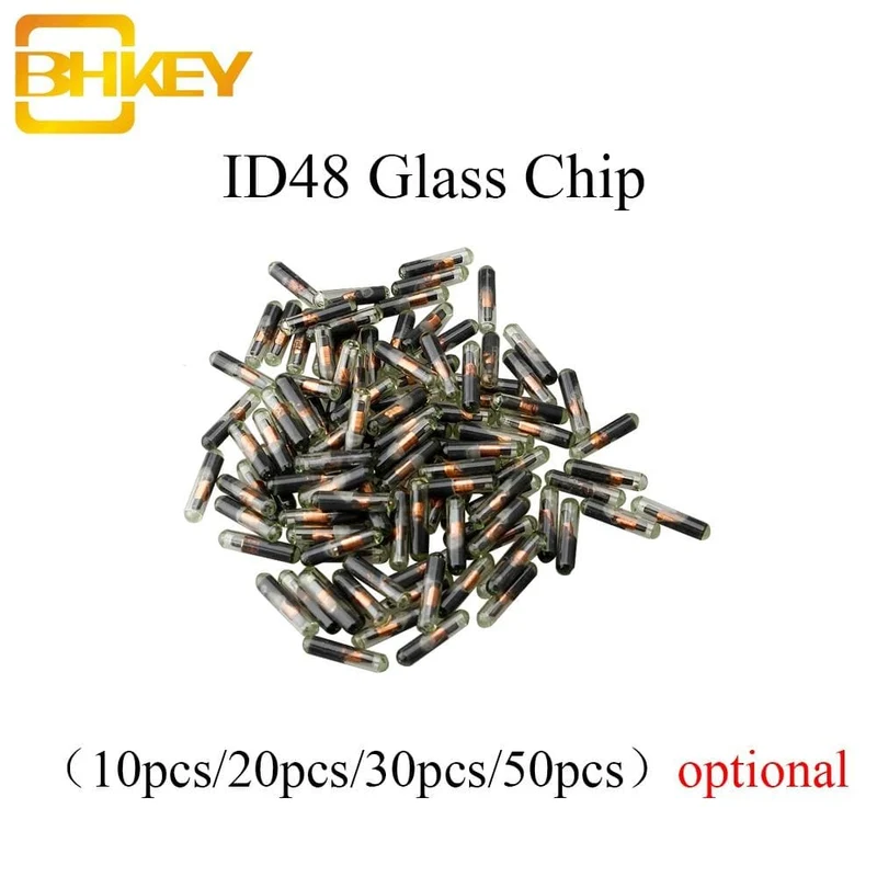 10X 20X 30X 50X 100XCar Schlüssel Glas Transponder ID48 ID 48 Chip T6 Crypto Entsperrt Chip Für Volkswagen audi Seat Skoda Honda