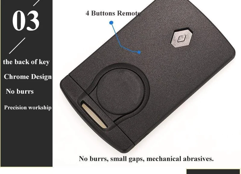 433 MHz 4A PCF7953 Chip Autoschlüsselkarte für Renault Clio IV Captur Passive Keyless Go Remote Smart Freisprecheinrichtung