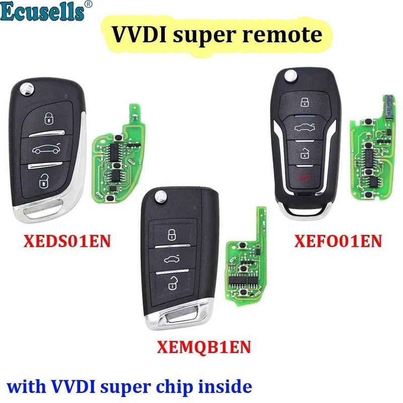 XEDS01DE / XEFO01DE / XEMQB1DE VVDI Super Remote mit XT27 XT27A66 Chip Arbeit für VVDI2 / VVDI MINI Schlüsselwerkzeug / VVDI Schlüsselwerkzeug max