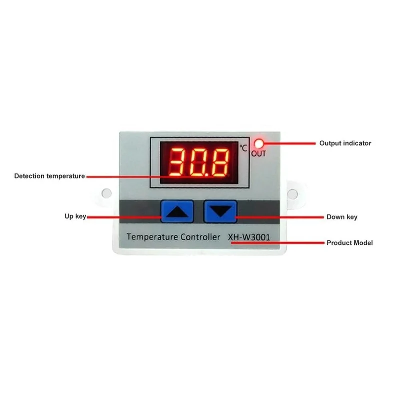 Xh-W3001 Digitaler Thermostat-Temperaturschalter, Mikrocomputer-Temperaturregler, Temperaturregelungsschalter
