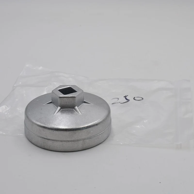 Ersatz für Mercedes Benz 74 mm 14 Flöte Aluminium Ölfilterschlüssel Steckschlüssel Entferner Werkzeug Autozubehör
