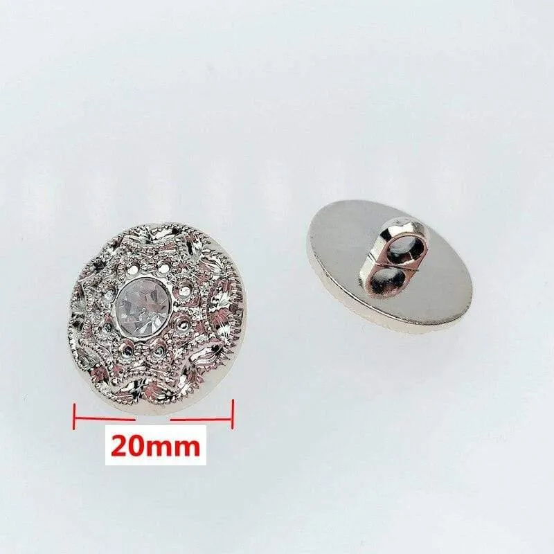 20MM 10PCS/30PCS Neue Mantel Knöpfe Pullover Knöpfe Mit Strass DIY Bekleidung Nähen Zubehör
