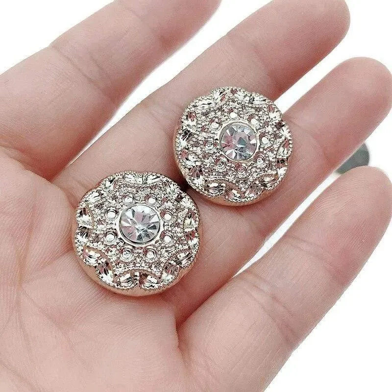 20MM 10PCS/30PCS Neue Mantel Knöpfe Pullover Knöpfe Mit Strass DIY Bekleidung Nähen Zubehör