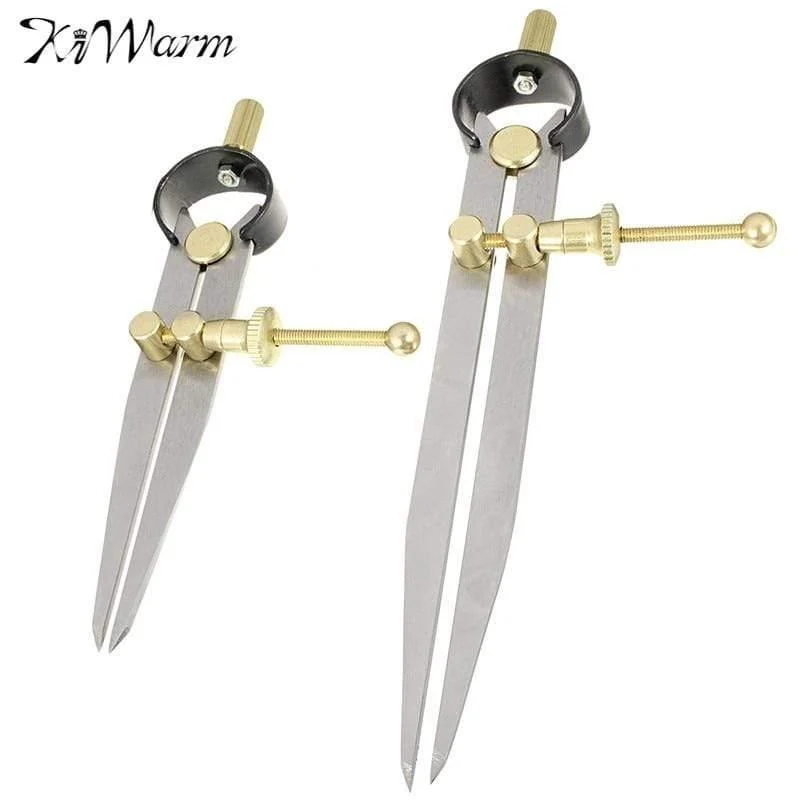 4 "/ 6" DIY Wing Divider Leder Craft Rotating Scratch Leathercraft Möbelkompasse DIY Nähen handgefertigte Werkzeuge