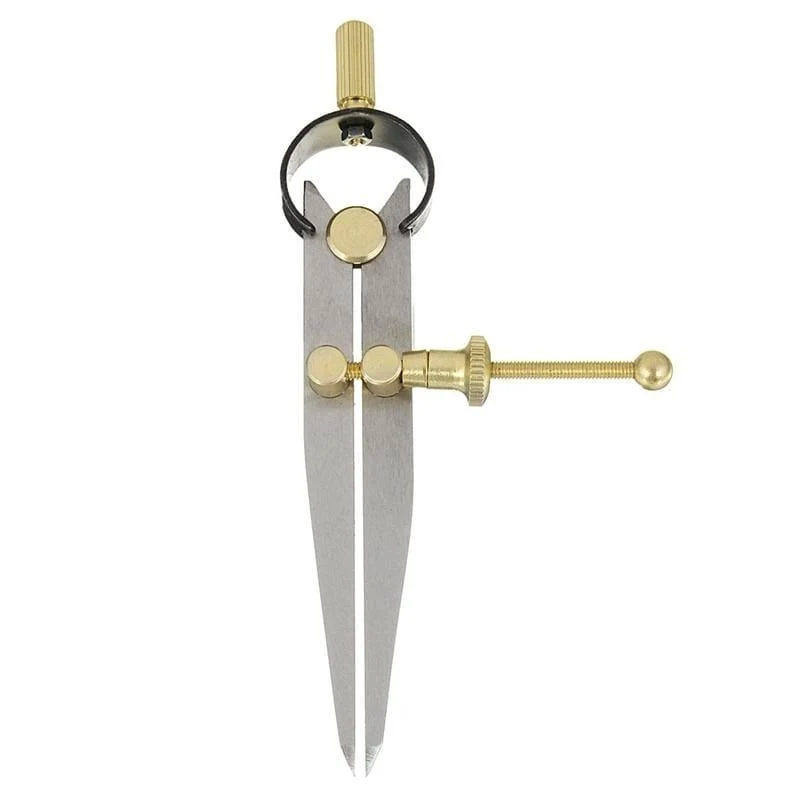 4 "/ 6" DIY Wing Divider Leder Craft Rotating Scratch Leathercraft Möbelkompasse DIY Nähen handgefertigte Werkzeuge