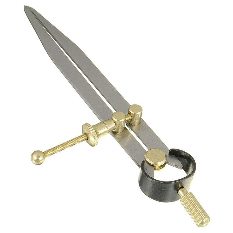 4 "/ 6" DIY Wing Divider Leder Craft Rotating Scratch Leathercraft Möbelkompasse DIY Nähen handgefertigte Werkzeuge