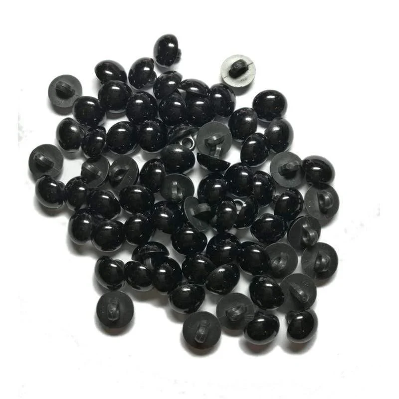 100 Stück/200 Stück Tieraugen aus Kunstharz, 9 mm/11 mm, DIY-Knöpfe, rund, Pilz, gewölbt, zum Nähen, Schaft, Augapfel, Tierball, Spielzeugaugen, Zubehör