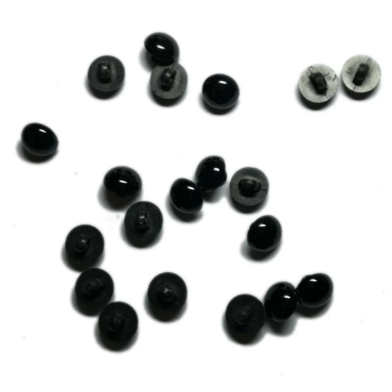 100 Stück/200 Stück Tieraugen aus Kunstharz, 9 mm/11 mm, DIY-Knöpfe, rund, Pilz, gewölbt, zum Nähen, Schaft, Augapfel, Tierball, Spielzeugaugen, Zubehör
