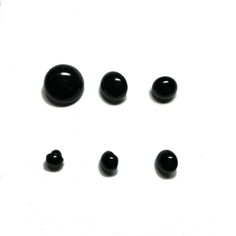 100 Stück/200 Stück Tieraugen aus Kunstharz, 9 mm/11 mm, DIY-Knöpfe, rund, Pilz, gewölbt, zum Nähen, Schaft, Augapfel, Tierball, Spielzeugaugen, Zubehör