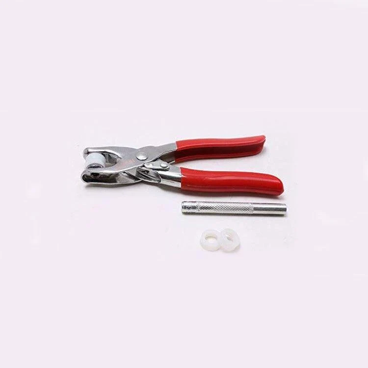 9.5 mm 100/150/200 Sätze 10 Farben Metallnähknöpfe Zinkenring Druckknöpfe Druckknöpfe + Clipzangen, Befestigungselemente für Kleidung