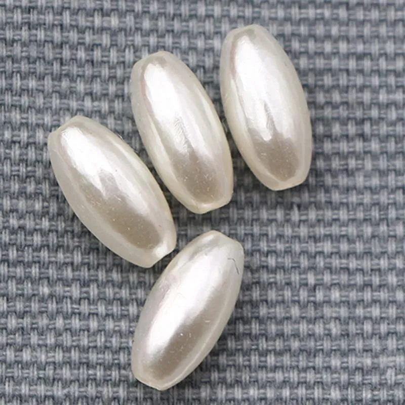 200 Stück 3 x 6/4 x 8/6 x 12 mm ovale Perlen imitierte ABS-Perlen für Schmuckherstellung, Kunsthandwerk, Bekleidung, Nähen, Kleidungsstück, Perlen, DIY