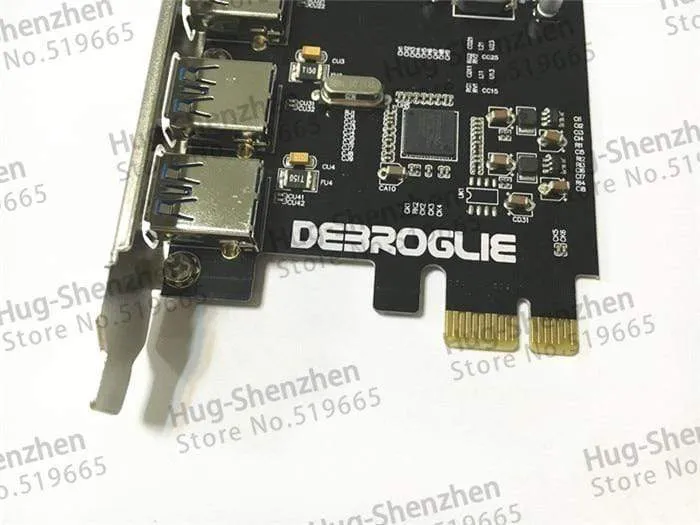 Kabelloser High-Speed-4-Port-USB-3.0-PCIE-PCI-Express-Steuerkartenadapter mit Frontplatte für MAC PRO 3.1–5.1/OSX 10.8–10.14.5
