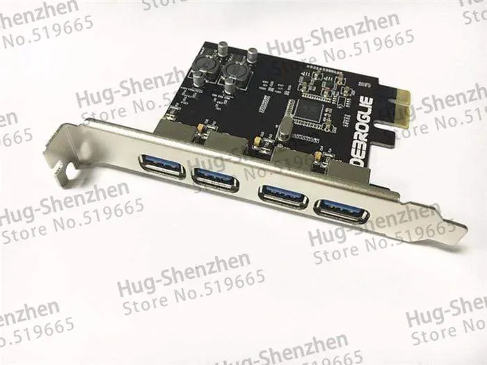 Kabelloser High-Speed-4-Port-USB-3.0-PCIE-PCI-Express-Steuerkartenadapter mit Frontplatte für MAC PRO 3.1–5.1/OSX 10.8–10.14.5