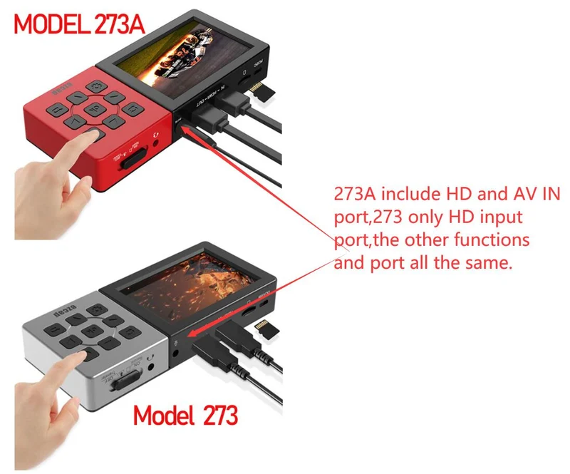 Ezcap 273 HD 1080P Videoaufnahme 3.5-Zoll-TFT Eingebauter Akku und Lautsprecher 1080P 60fps Full-HD-Aufnahme