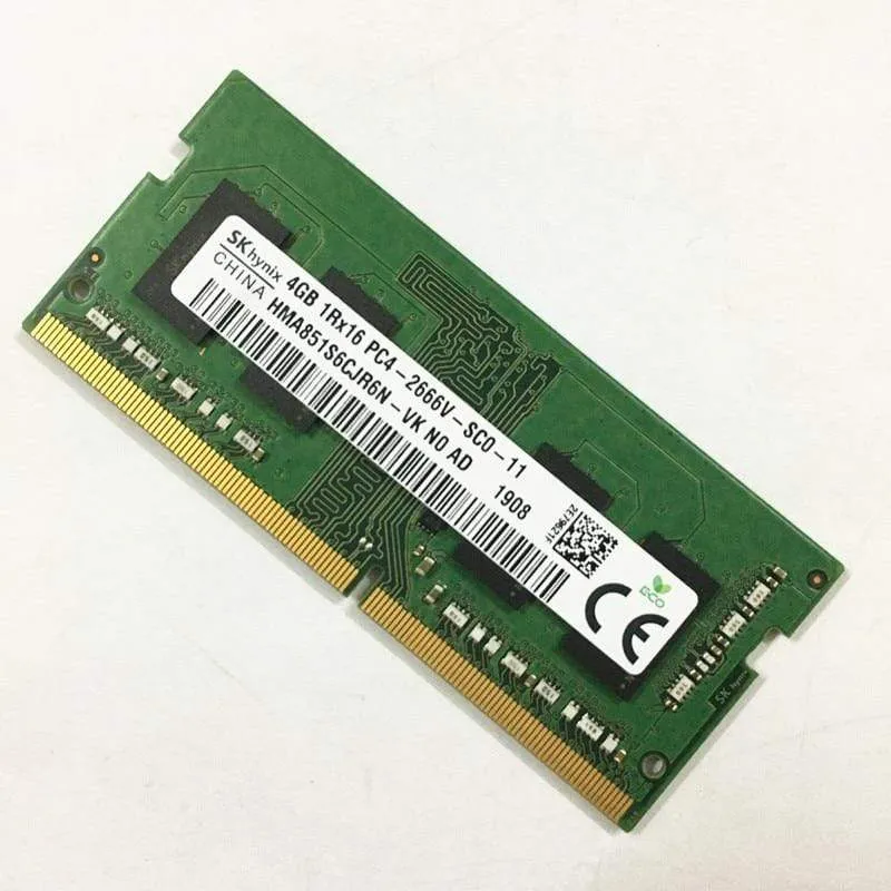 SK hynix RAMS DDR4 4 GB 2666 MHz 4 GB 1Rx16 PC4-2666V-SC0-11 DDR4 4 GB Laptop-Speicher