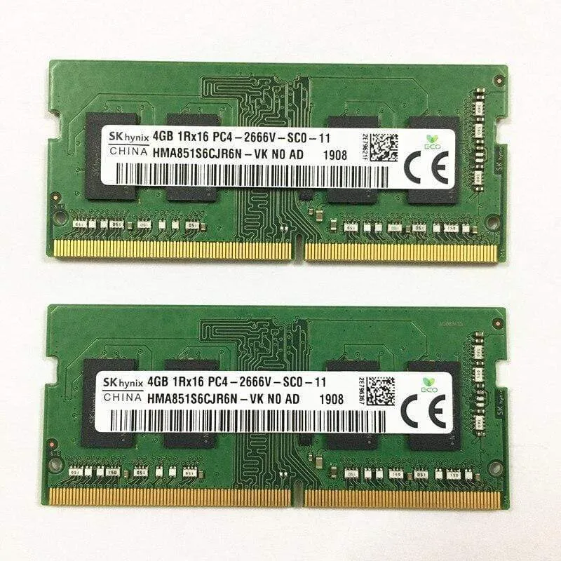 SK hynix RAMS DDR4 4 GB 2666 MHz 4 GB 1Rx16 PC4-2666V-SC0-11 DDR4 4 GB Laptop-Speicher
