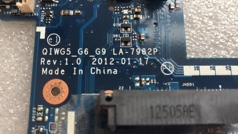 Lenovo G480 Laptop-Mainboard QIWG5-G6-G9 LA-7982P Test-GM-Mainboard