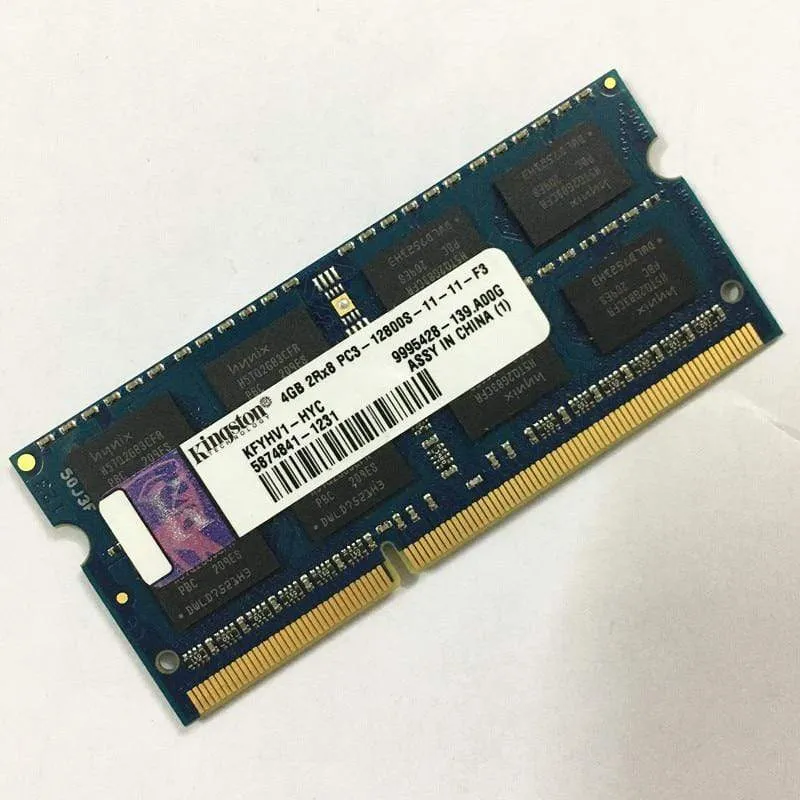 Gebrauchter Kingston DDR3 4 GB 1600 MHz RAMS 4 GB 2RX8 PC3-12800S-11-11-F3 ddr3 4 GB 1600 MHz 1.5 V Laptop-Speicher, funktioniert gut