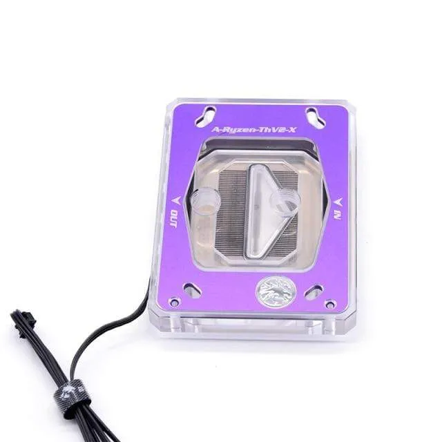 CPU-Wasserkühlungsblock, Kühler, Verwendung für AMD Ryzen3000 AM4 AM3 X399 1950X TR4 X570 Motherboard/transparentes Acryl A-RGB