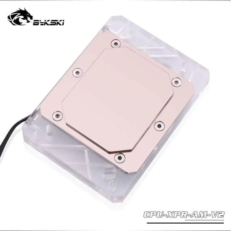 CPU-Wasserkühlungsblock, Kühler, Verwendung für AMD Ryzen3000 AM4 AM3 X399 1950X TR4 X570 Motherboard/transparentes Acryl A-RGB
