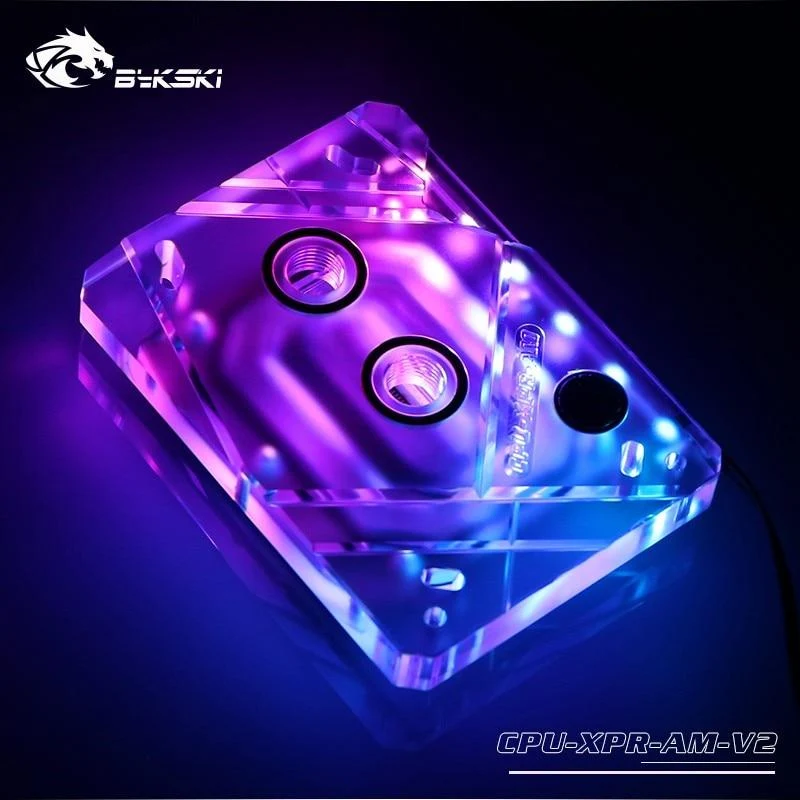 CPU-Wasserkühlungsblock, Kühler, Verwendung für AMD Ryzen3000 AM4 AM3 X399 1950X TR4 X570 Motherboard/transparentes Acryl A-RGB