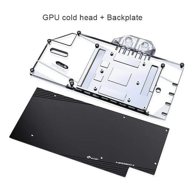 Verwendung des Wasserblocks für die GPU-Karte Sapphire RX 6800XT Nitro+ /RX 6900 XT Nitro / vollständig abgedeckter Kupferkühlerblock /A-RGB / RGB