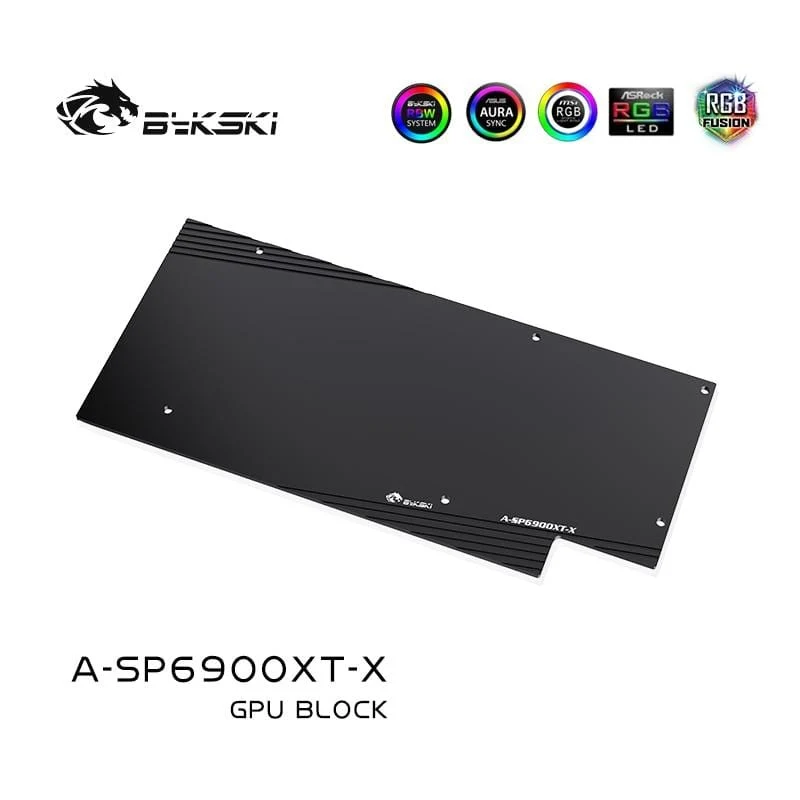 Verwendung des Wasserblocks für die GPU-Karte Sapphire RX 6800XT Nitro+ /RX 6900 XT Nitro / vollständig abgedeckter Kupferkühlerblock /A-RGB / RGB
