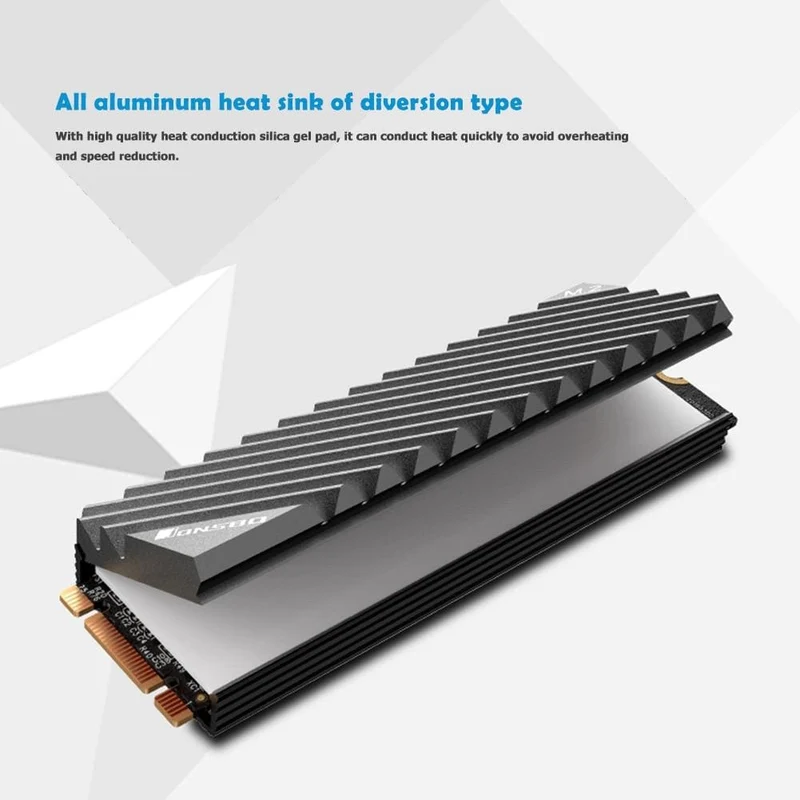 M.2 SSD NVMe Kühlkörper M2 2280 Solid State Festplatte Aluminium Kühlkörper mit Thermal Pad Desktop PC Thermal Dichtung