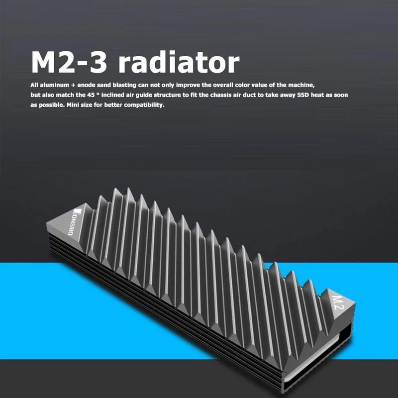 M.2 SSD NVMe Kühlkörper M2 2280 Solid State Festplatte Aluminium Kühlkörper mit Thermal Pad Desktop PC Thermal Dichtung