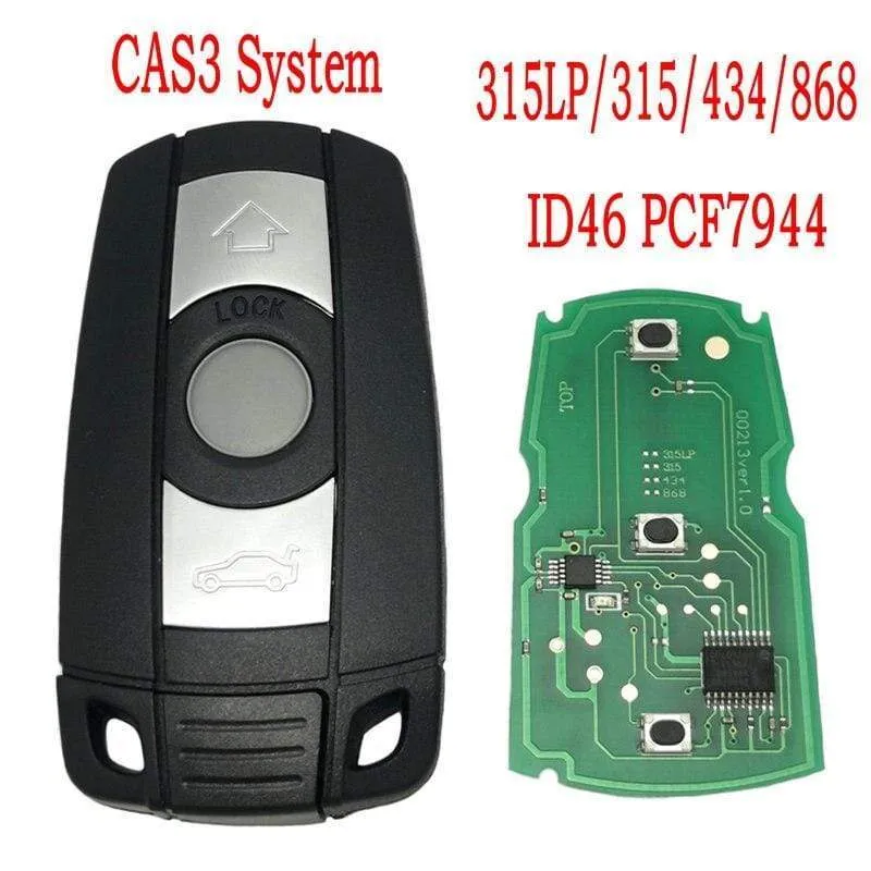 Auto-Fernbedienungsschlüssel für BMW CAS 3 System 1 3 5er ID46 PCF7944 Chip 315/434/868 MHz Auto Smart Card Key