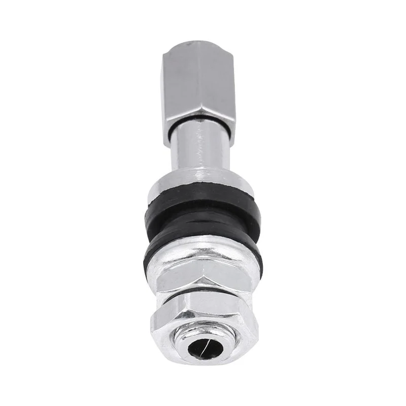 10 stücke TR43E Metall Auto Lkw Motorrad Tubeless Reifen Reifen Ventil Vorbauten Mit Staub Kappe Für Motorräder Motorrad Autos Fahrräder