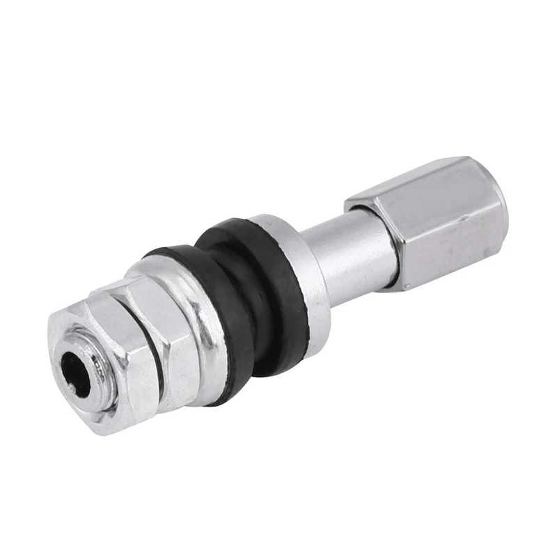 10 stücke TR43E Metall Auto Lkw Motorrad Tubeless Reifen Reifen Ventil Vorbauten Mit Staub Kappe Für Motorräder Motorrad Autos Fahrräder