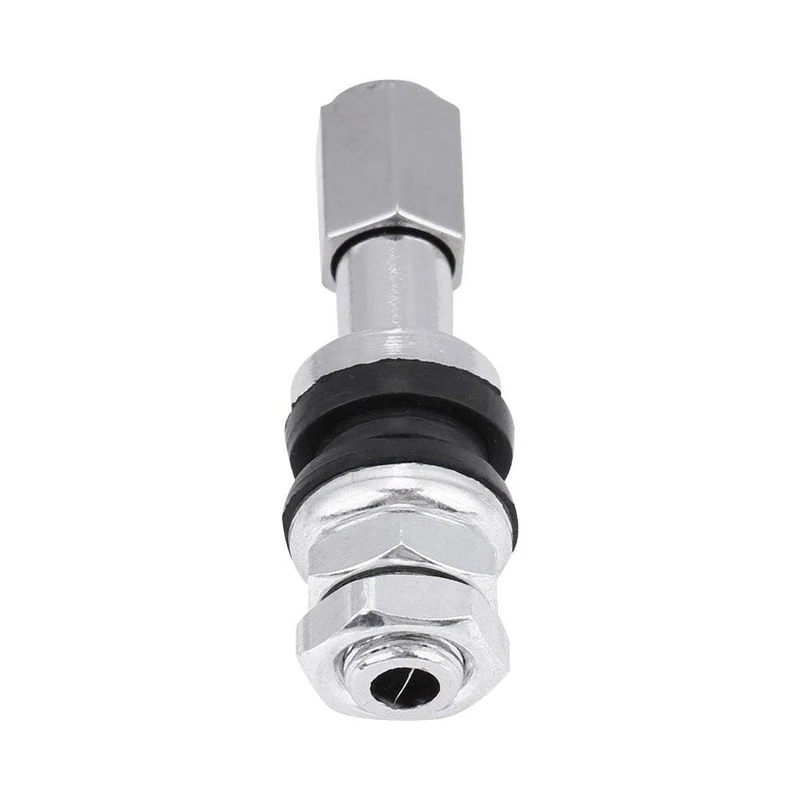 10 stücke TR43E Metall Auto Lkw Motorrad Tubeless Reifen Reifen Ventil Vorbauten Mit Staub Kappe Für Motorräder Motorrad Autos Fahrräder