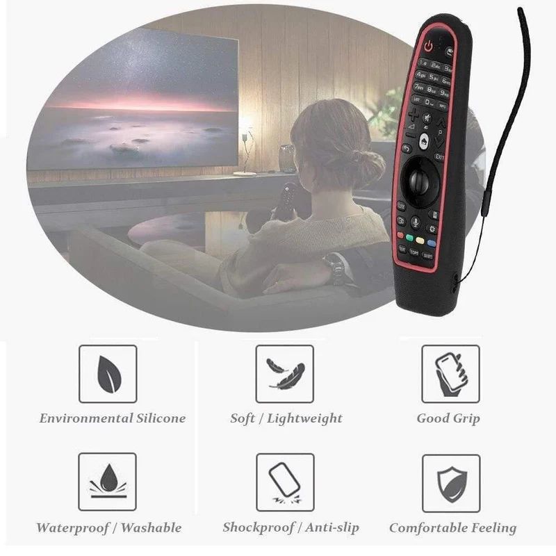 Bunte Silikonhülle für LG Smart TV AN-MR600 MR650 Fernbedienungsabdeckung SIKAI für LG OLED TV Magic Fernbedienung AN MR18BA 19BA 20GA