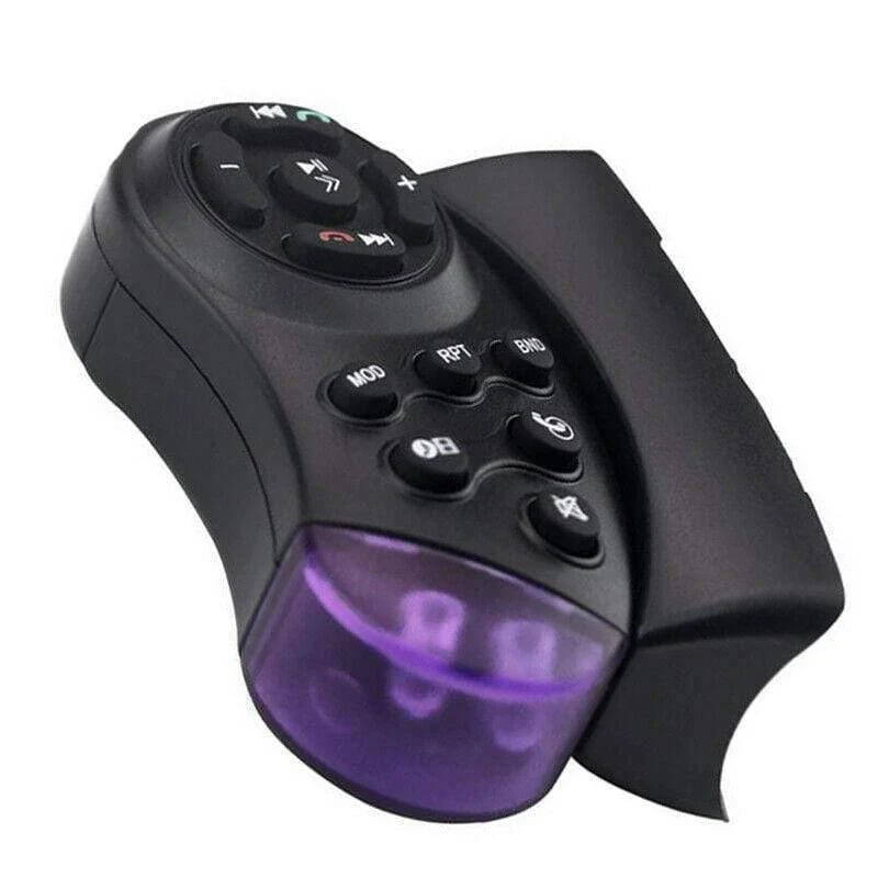 Neue 1pc Universal Auto Lenkrad Fernbedienung Schalter Fahrzeug Bluetooth MP3 DVD Stereo Taste