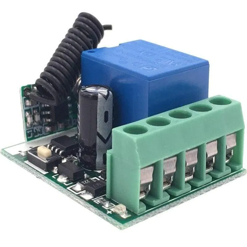 433 MHz Rf-Fernbedienung DC 12V 24V 10A 1CH Relaisempfänger Für universelle Garage / Tür / Licht / LED / Fanner / Motor / Signalübertragung