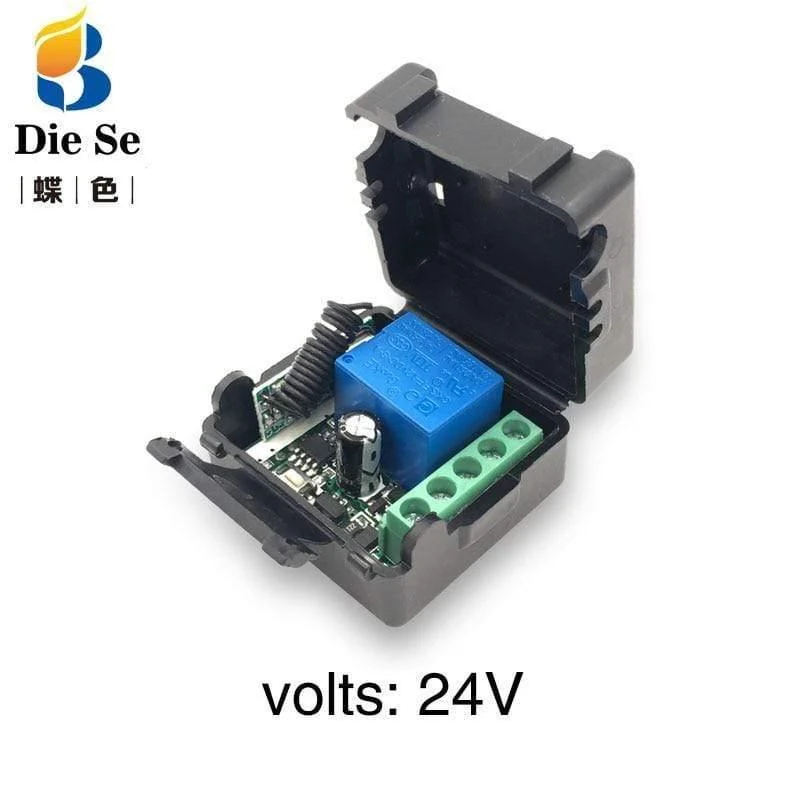 433 MHz Rf-Fernbedienung DC 12V 24V 10A 1CH Relaisempfänger Für universelle Garage / Tür / Licht / LED / Fanner / Motor / Signalübertragung