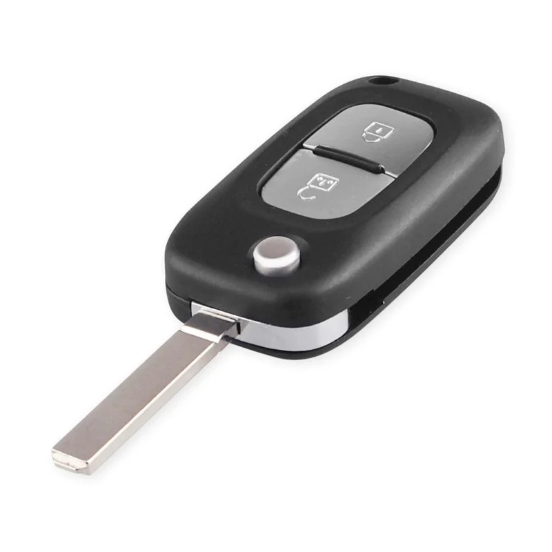2/3 Tasten Filp Auto-Fernschlüsseletui für Renault Fluence Clio Megane Kangoo Modus Autoschlüssel mit NE73/VA2-Klinge