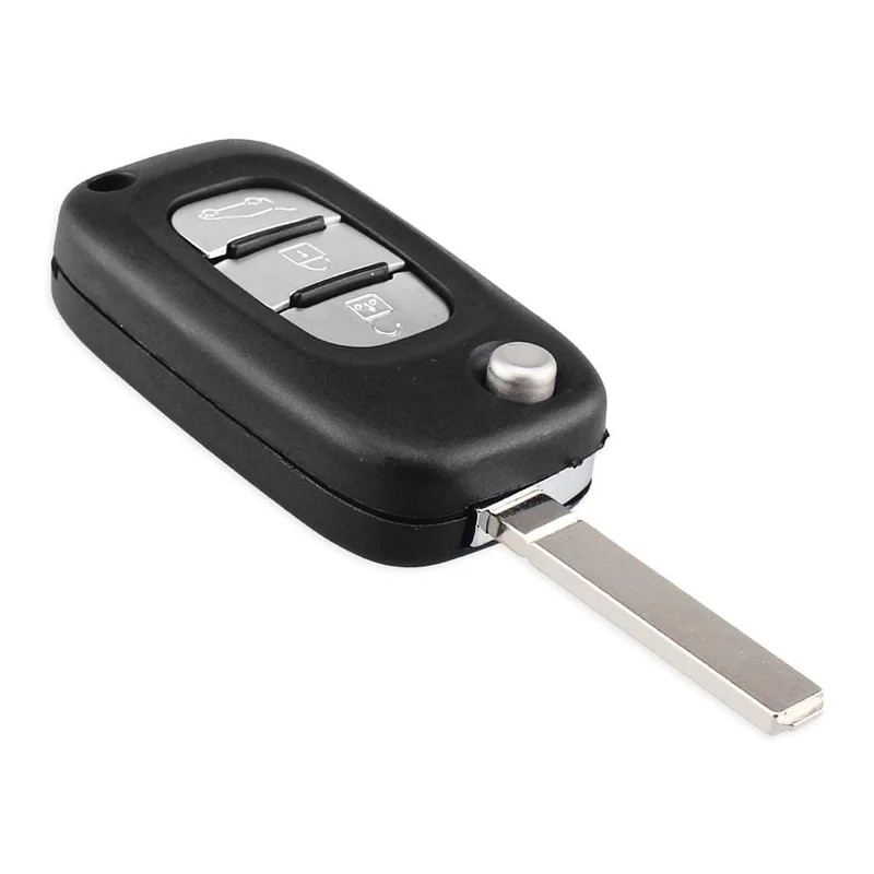 2/3 Tasten Filp Auto-Fernschlüsseletui für Renault Fluence Clio Megane Kangoo Modus Autoschlüssel mit NE73/VA2-Klinge