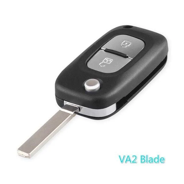 2/3 Tasten Filp Auto-Fernschlüsseletui für Renault Fluence Clio Megane Kangoo Modus Autoschlüssel mit NE73/VA2-Klinge