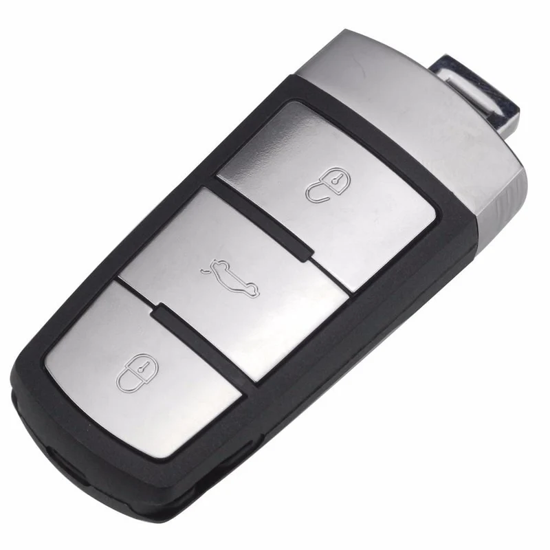 433 MHz 3 Tasten Keyless Uncut Flip Smart Auto-Fernbedienung Schlüsselanhänger mit ID48-Chip 3C0959752BA für VW Passat B6 3C B7 Magotan CC
