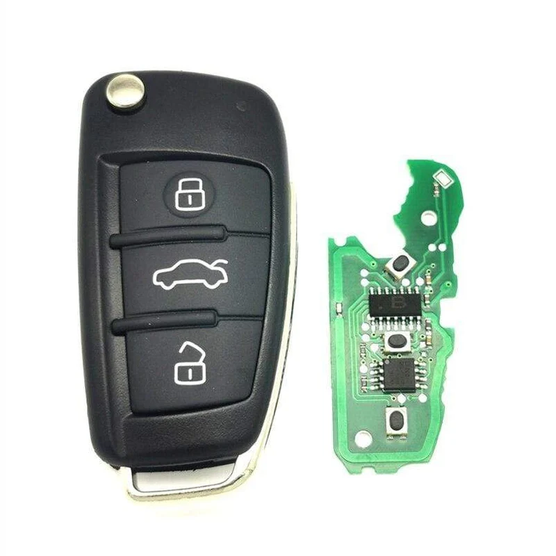 Auto-Fernschlüssel für Audi A3 S3 TT A4 S4 2005-2013 Jahre Teilenummer 8P0837220D 434 MHz 48 Chip Auto Smart Control Key
