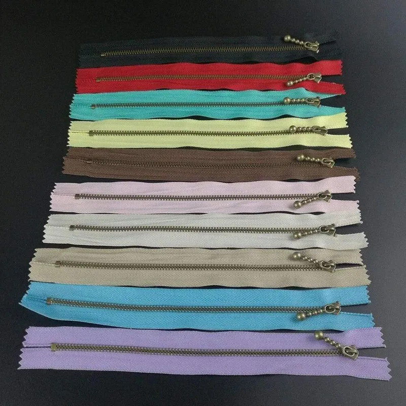 10 Stück Metall Nylon Spiralreißverschlüsse DIY Schneider Nähwerkzeuge Kleidungsstück Zubehör Cremalleras Costura 15cm / 20cm Bekleidung Nähreißverschlüsse