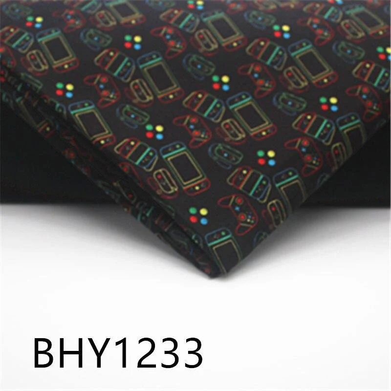 45*140cm Patchwork Spiel Druck Polyester Baumwolle Stoff Für Nähen Kleid Tuch, Der DIY Kissen Abdeckung 1235